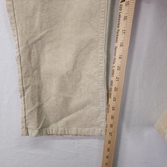 Haorun Corduroy Pants Mens Bootcut Size 38x27 Light Beige - Picture 5 of 13